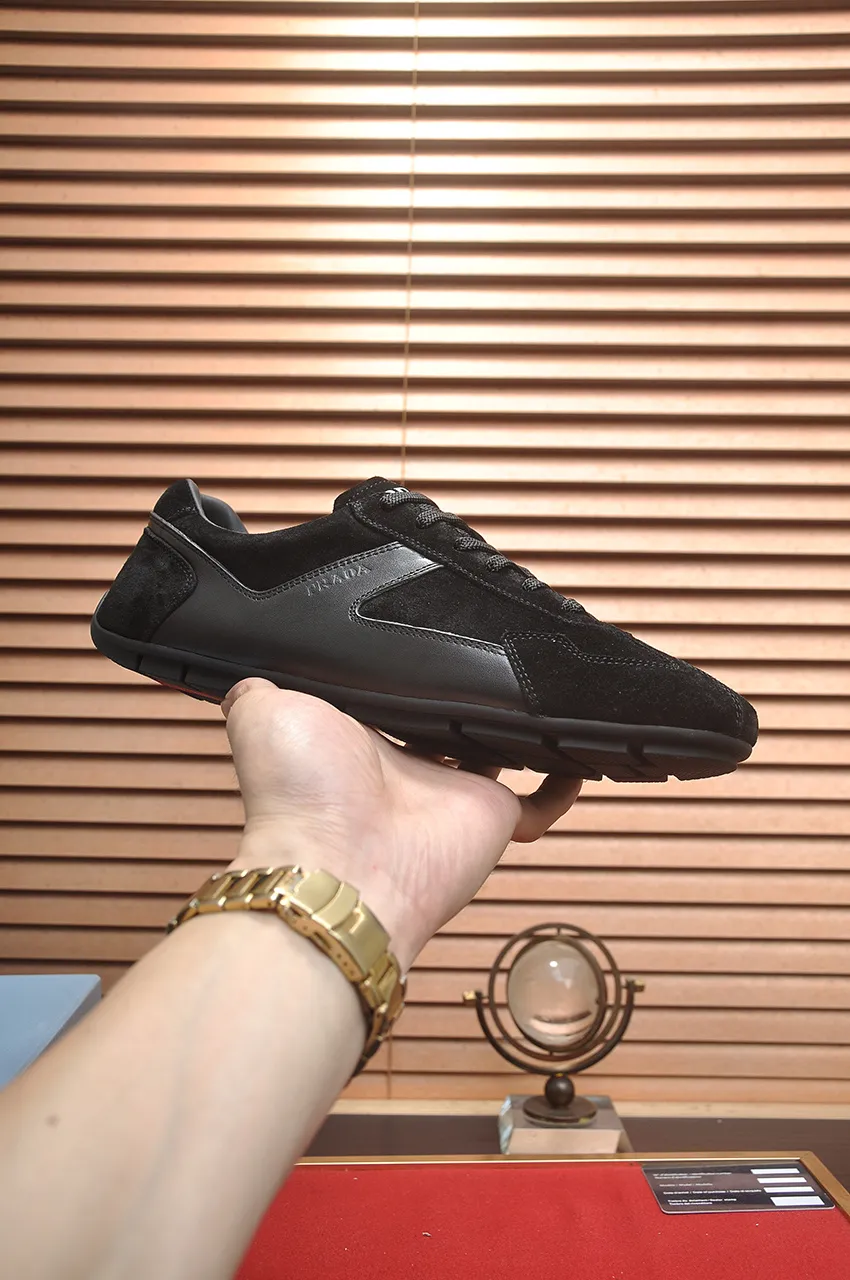 Men's shoes 💰560💶【PRADA】Couple's casual shoes, originally developed 1:1, made of high-mercerized cowhide with imported cowhide, silk sheepskin lining, rubber outsole, comfortable and soft on the feet, size for women: 35 to 41. Male 38 to 48💰🔥🔥🔥🔥🔥